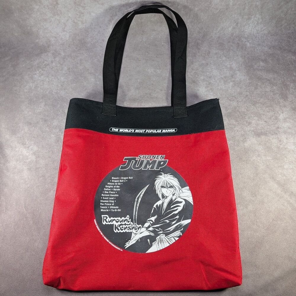 Shonen Jump Viz Media Red Canvas Promo Tote Bag Rurouni Kenshin Saikano Anime